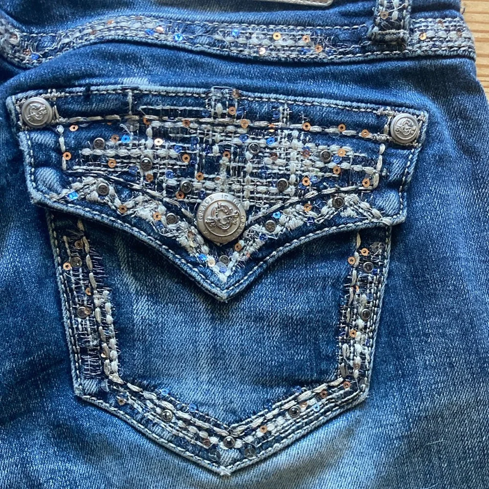 Grace in LA Embellished Boot Cut Jeans - Picture 2 of 9